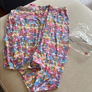 Posh Peanut Lisa Frank Markie Magic Rainbow Unicorn Pajama Set